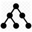 Knotennetzwerk Verbundene Knoten Mesh Netzwerk Symbol