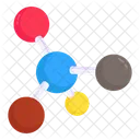 Molecule Bonding Chemical Structure Icon