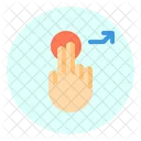 Tocar Derecha Arriba Icon