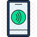 Toque Para Pagar Pago Sin Contacto Tecnologia NFC Icono