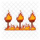 Matchstick Bonfire Fire Icon