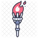 Torch Medieval Fire Icon
