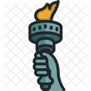 Torch Olympic Games Flame Fire Nature Icon
