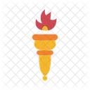 Torche Flamme Symbole Icône