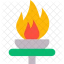 Torche Flamme Jeux Olympiques Icône