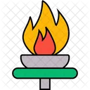 Torche Flamme Jeux Olympiques Icône