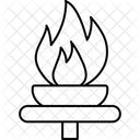 Torche Flamme Jeux Olympiques Icône