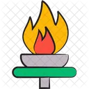 Torche Flamme Jeux Olympiques Icône