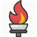 Flamme Feu Jeu Icône