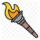 Torche Flamme Jeux Olympiques Icône