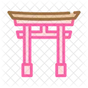 Torii Gate Color Icon