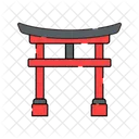Torii Gate Landmark Japan Icon