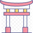Torii Gate Landmark Japan Icon