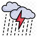 Tormenta Clima Nube Icon