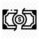Torn Banknote Bankruptcy Inflammation Icon
