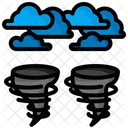 Tornado Rain Storm Icon