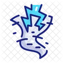 Tornado Lightning Lightning Storm Icon