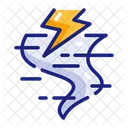 Tornado Lightning Lightning Storm Icon