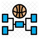 Contorno Preenchido De Basquete Icon