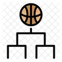 Contorno Preenchido De Basquete Icon