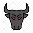 Toro Zoologico Mascota Icono