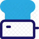 Torradas, pão, pão, padaria, café da manhã, torradeira, eletrodoméstico, equipamento, eletrodoméstico, semibold  Ícone