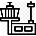 Torre De Controle Construcao Aeroporto Ícone