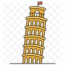 Torre de pisa  Ícone