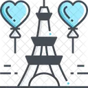 Torre De Paris Torre Eiffel Celebracao Ícone