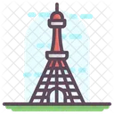 Torre De Toquio Marco Japones Arranha Ceu Japones Ícone