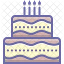 Torta Compleanno Candela Icon