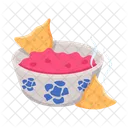 Tortilla Chips Nacho Sauce Nacho Dip Icon