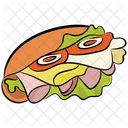 Burrito Pita Sandwich Tortilla Rolls Icon