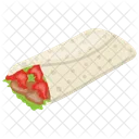 Burrito Pita Sandwich Icon