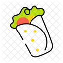 Burrito Tortilla Wrap Tortilla Roll Icon