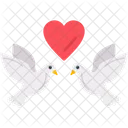 Pajaros Del Amor Pajaros Corazon Icono