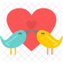 Pajaros Del Amor Corazon Amor Icon