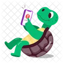 Dessin Anime De Tortue Autocollants De Tortue Dessin Anime De Tortue Icône