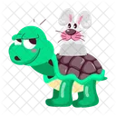 Autocollants De Tortue Dessin Anime De Tortue Mascotte De Tortue Icône