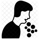 Gotas De Tos Transmision De Virus Penacho De Tos Icono