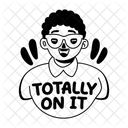 Total Drauf Brille Sarkastisch Icon