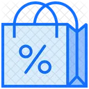 Tote Bag Discount Shopping Bag Icon