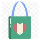 Totebag Handbag Valentine Shopping Icon