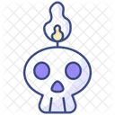 Totenkopfkerze  Symbol