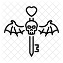 Totenkopf-Schlüssel  Symbol