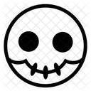 Gliederung Schadel Halloween Symbol