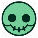 Grun Totenkopf Smiley Symbol