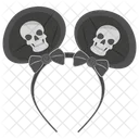 Totenkopf Stirnband  Symbol