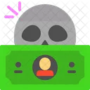 Toter Dollar Dollar Schadel Icon