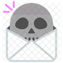 Toter Umschlag Totenkopf Post Icon